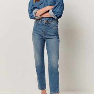 Sessun Momon O stonewash vintage high rise denim jeans